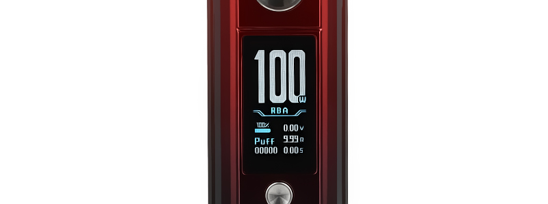 VooPoo Drag M100S Mod - Easy Grip - Red & Black