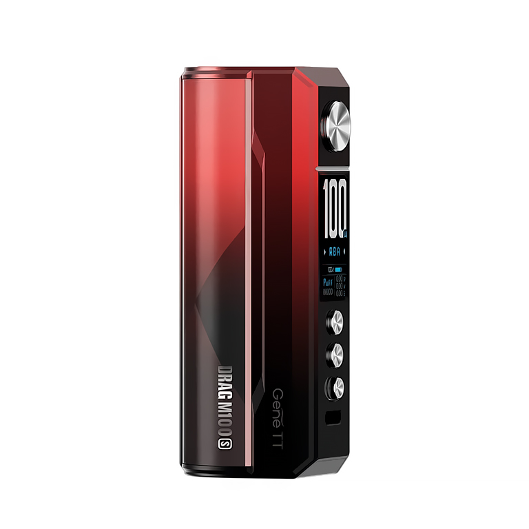 VooPoo Drag M100S Mod - Easy Grip - Red & Black