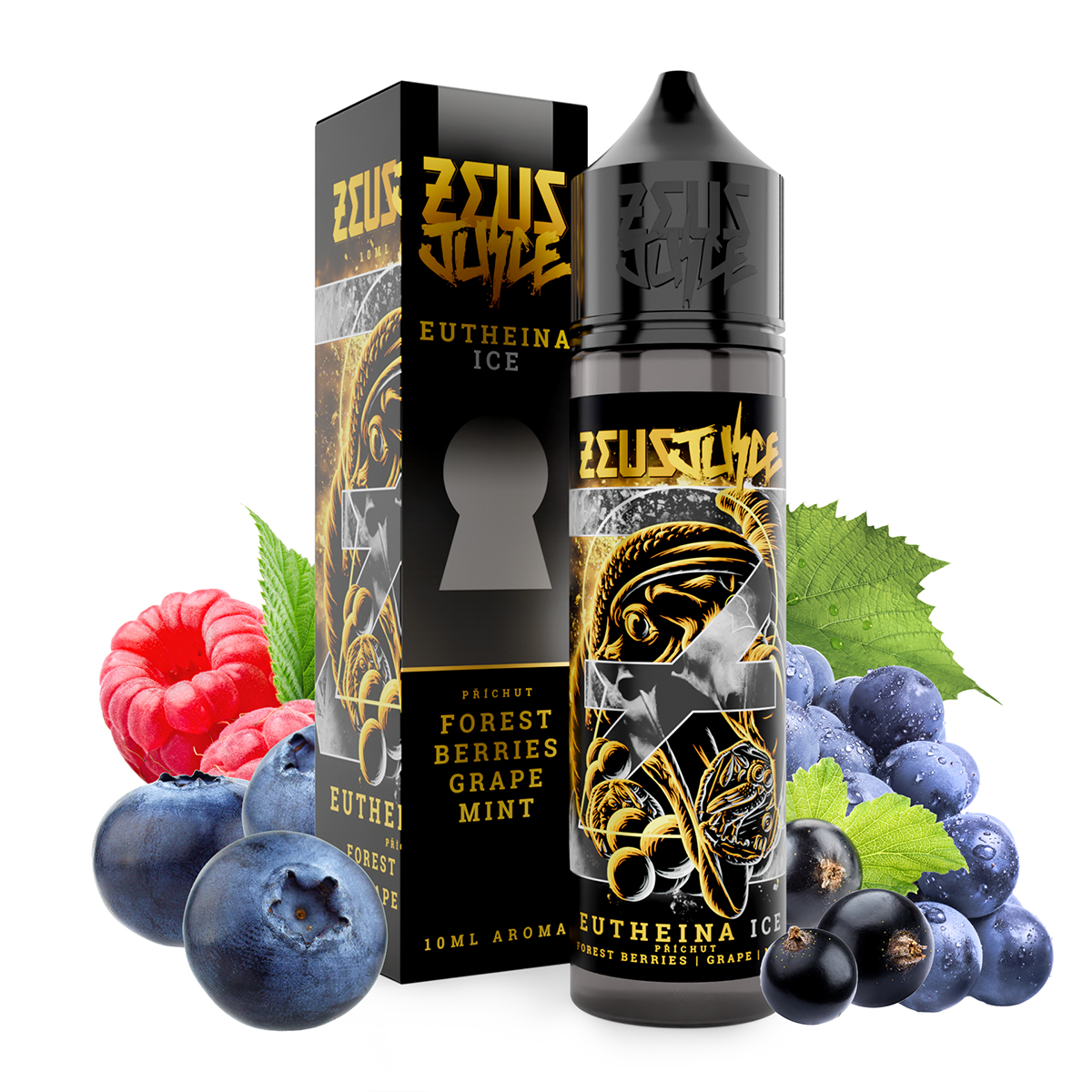 Zeus Juice - S&V - Eutheina ICE - 10ml (Hroznové víno, Lesní plody, Máta, Chladivá složka (ICE))