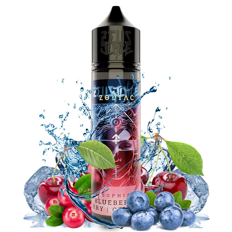 Zeus Juice - Zodiac - S&V - Sophia - 10ml (Borůvka, Třešeň, Brusinka, Chladivá složka (ICE))