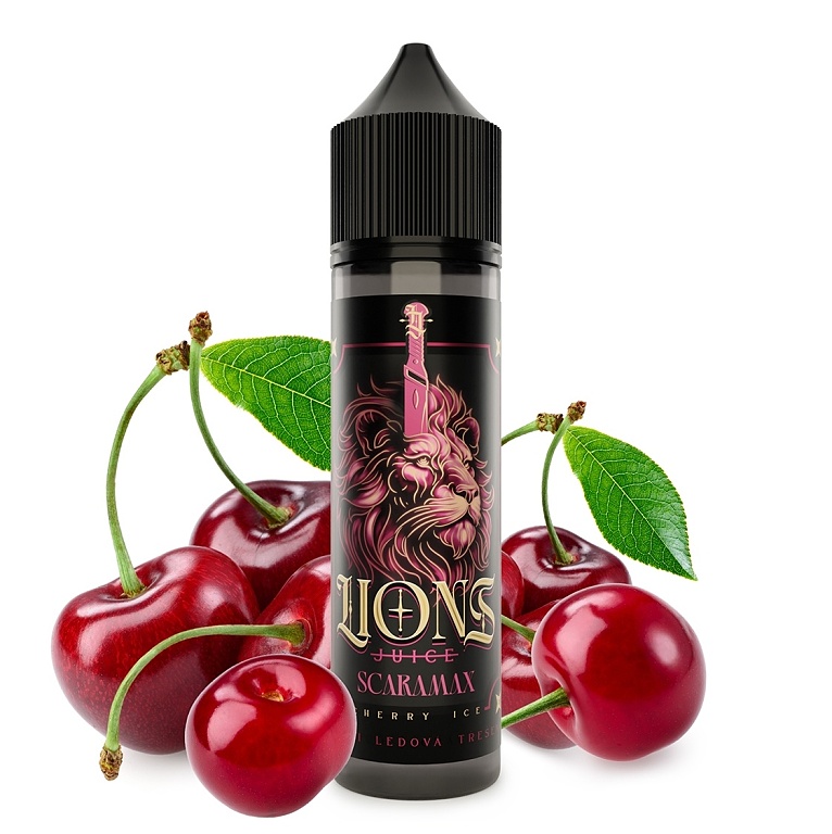 Lions Juice - S&V - Scaramax (Svěží ledová třešeň) - 10ml (Třešeň, Chladivá složka (ICE))