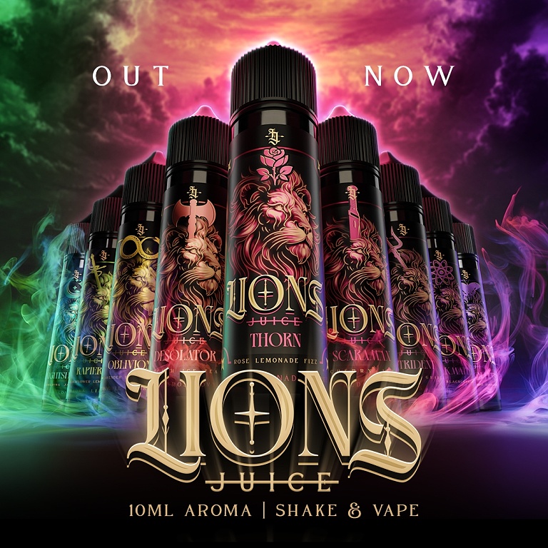 Lions Juice - S&V - Scaramax (Svěží ledová třešeň) - 10ml (Třešeň, Chladivá složka (ICE))