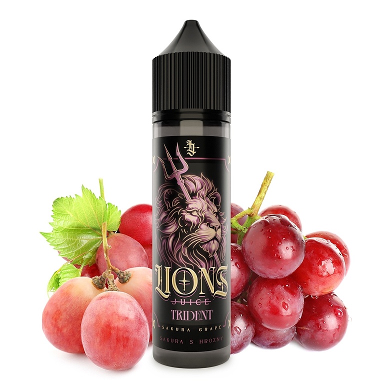 Lions Juice - S&V - Trident (Hroznové víno s nádechem Sakury) - 10ml (Hroznové víno, Sakura)