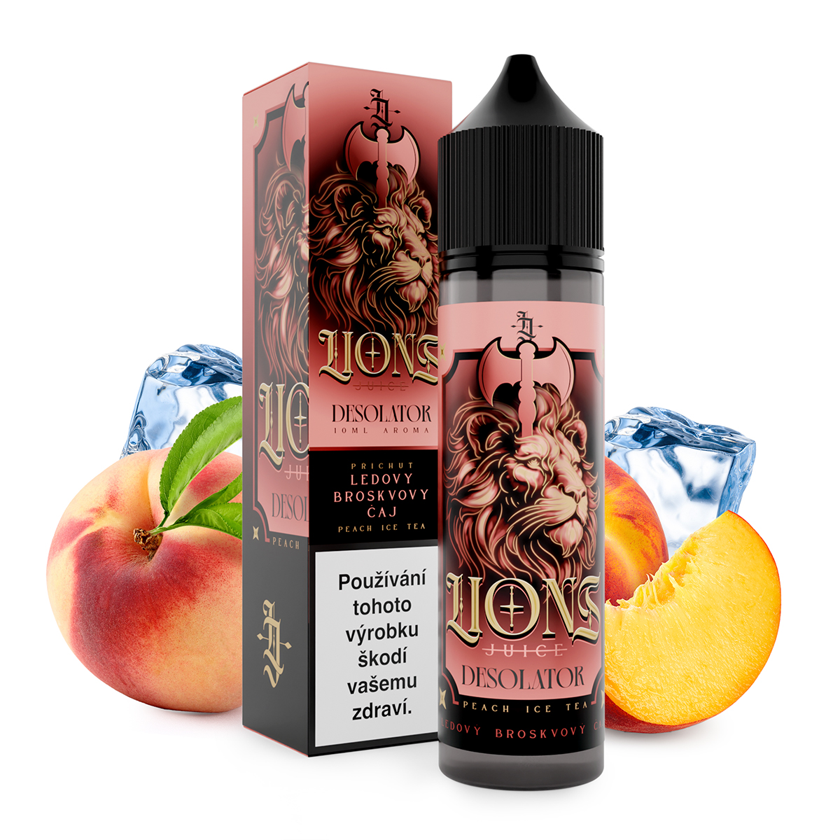 Lions Juice - S&V - Desolator (Ledová broskev) - 10ml