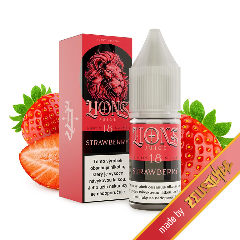 Lions Juice - Strawberry - 12mg (Jahoda)