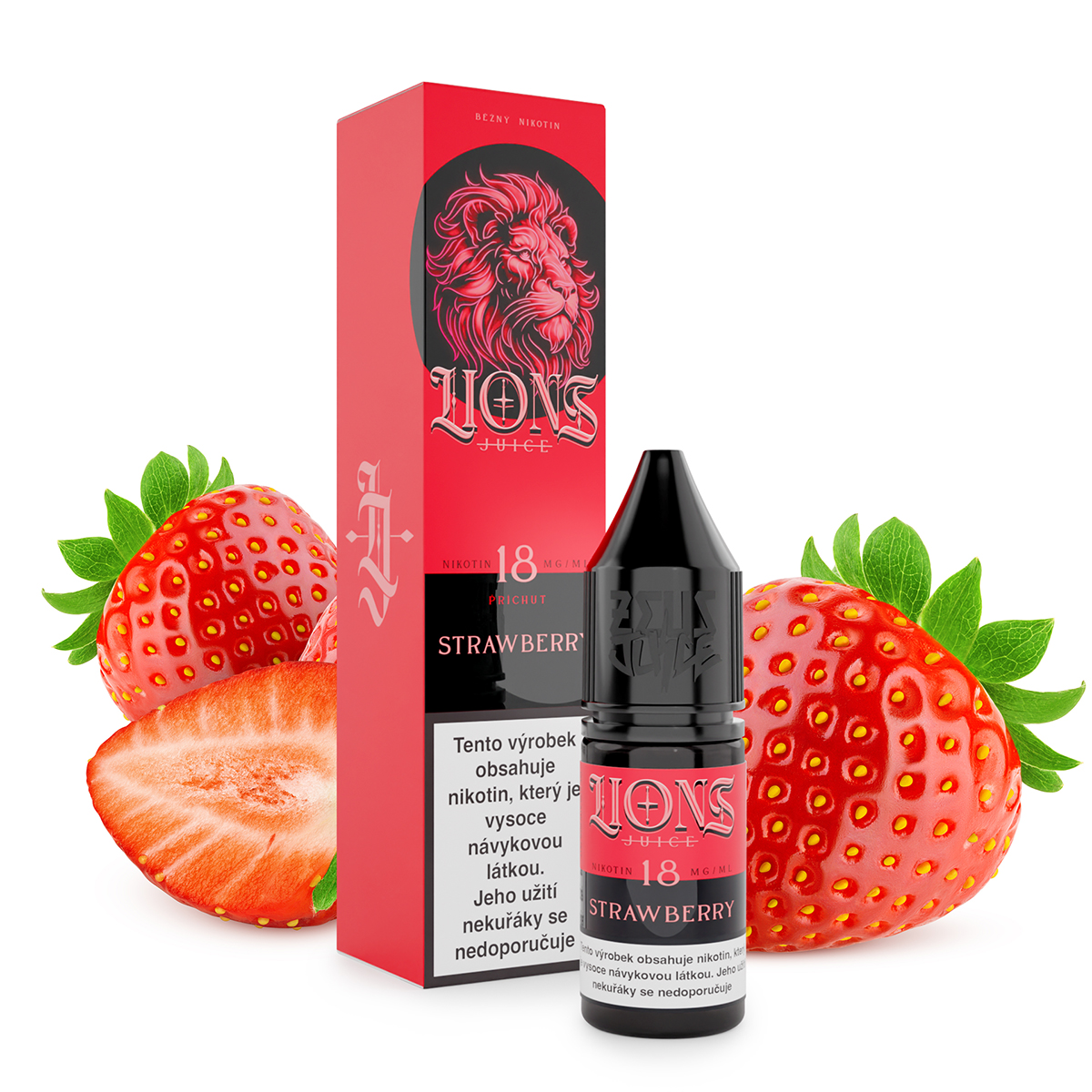 Lions Juice - Strawberry - 18mg (Jahoda)
