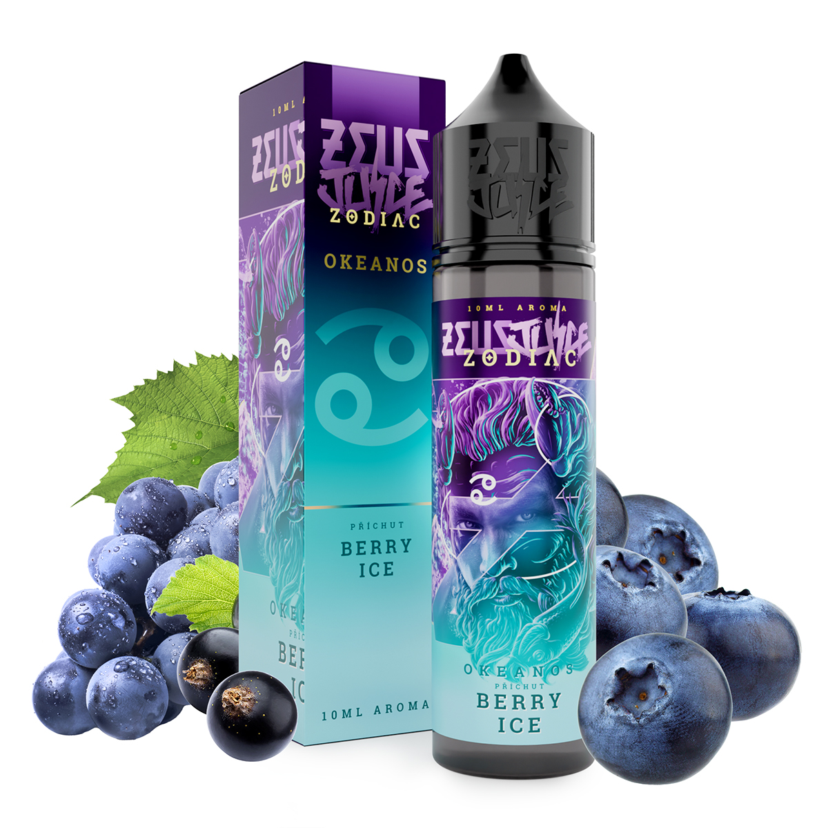 Zeus Juice - Zodiac - S&V - Okeanos - 10ml (Chladivé tmavé bobule)