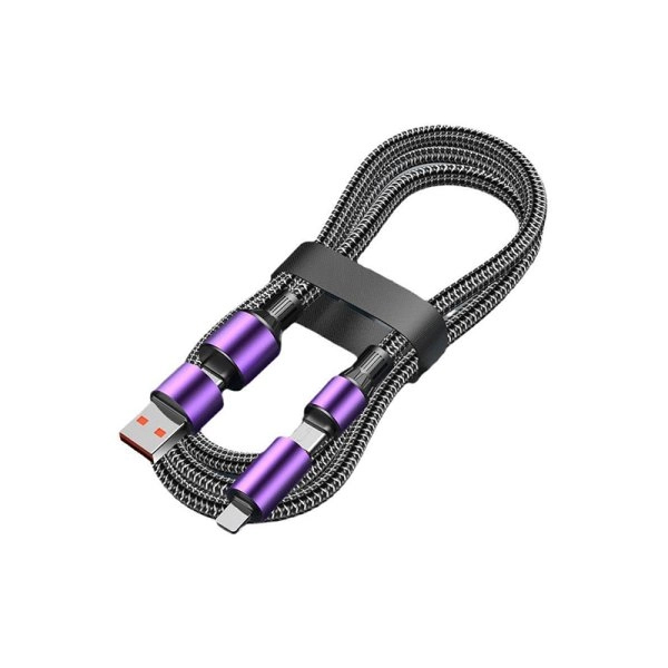 Rychlonabíjec kabel 4v1 USB-A/USB-C na USB-C/Ligh 100W 1,3m