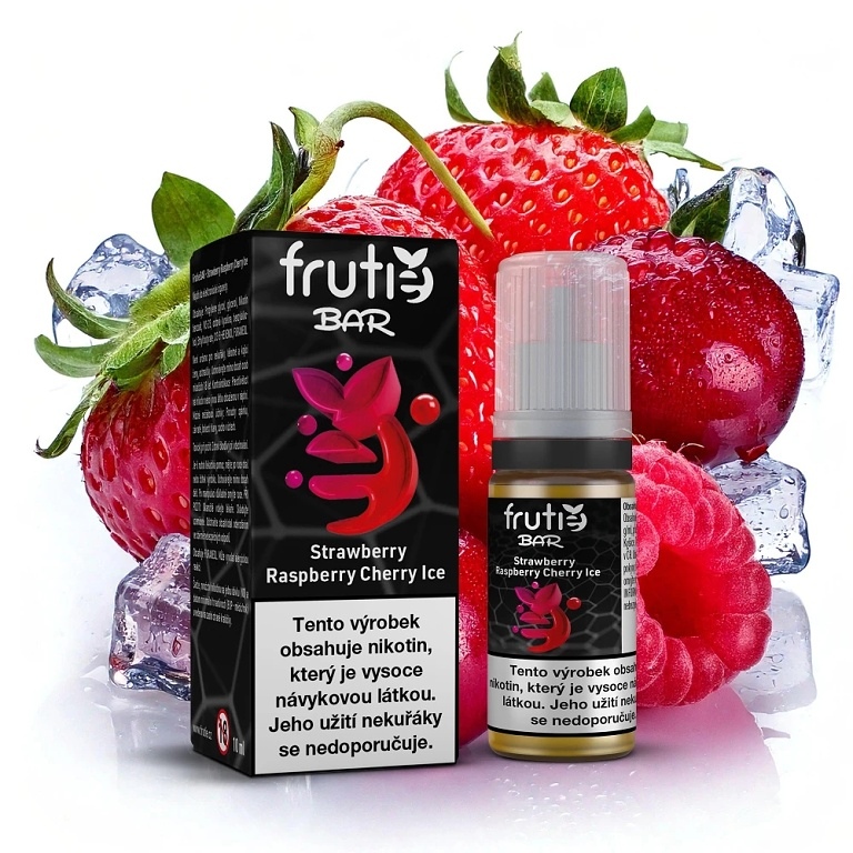Frutie BAR - Strawberry Raspberry Cherry ICE - 20mg (Chladivá jahoda s malinou a třešní)
