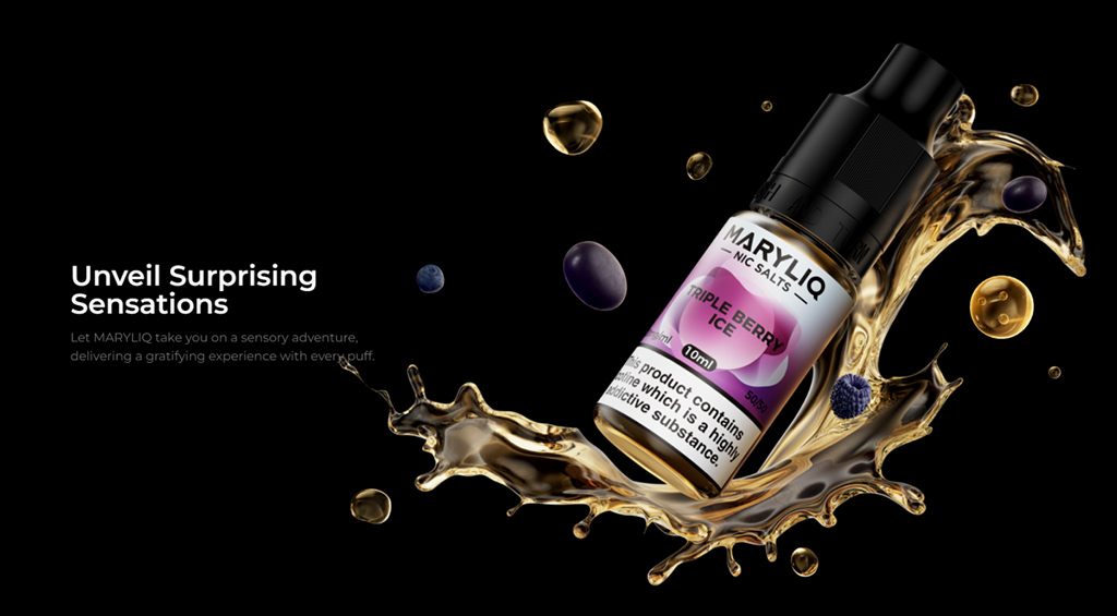 Maryliq - Salt e-liquid - Strawberry ICE - 10ml - 20mg (Jahoda, Chladivá složka (ICE))