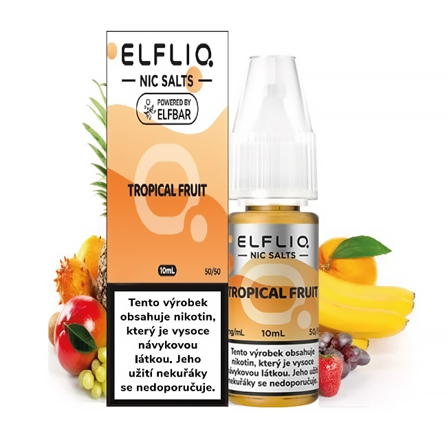 Elf Bar Elfliq - Salt e-liquid - Tropical Fruit - 10ml - 20mg (Tropické ovoce)