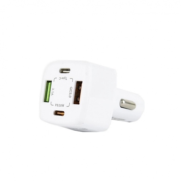 Autonabíječka Fast Charger BK365-2PD 4-Port bílá