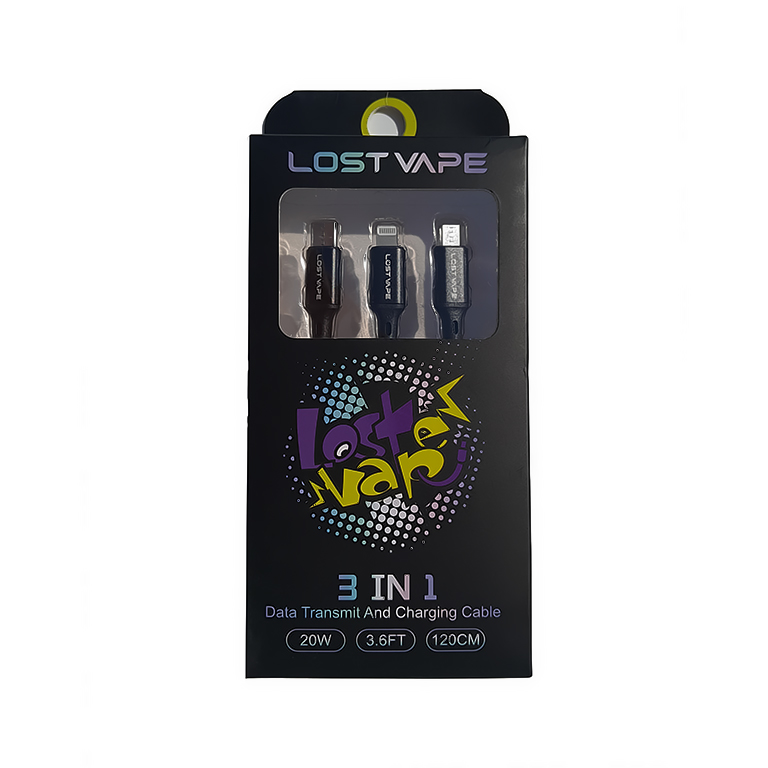 Lost Vape 3v1 napájecí kabel 20W 120cm