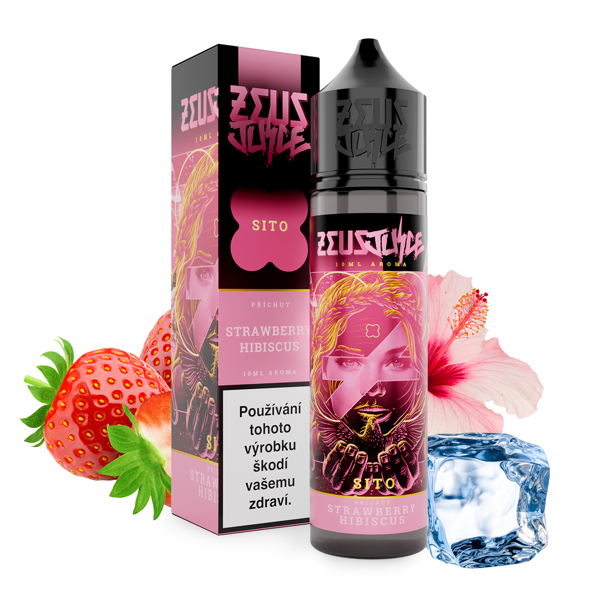 Zeus Juice - S&V - Sito - 10ml (Jahoda s ibiškem)