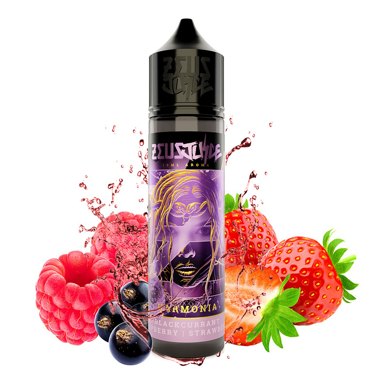 Zeus Juice - S&V - Harmonia - 10ml (Černý rybíz s malinou a jahodami)