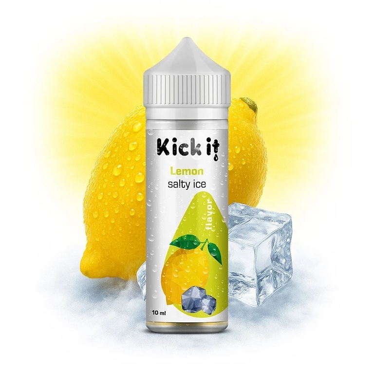 Kickit Lemon Salty ICE 10ml (Citron, Chladivá složka (ICE))