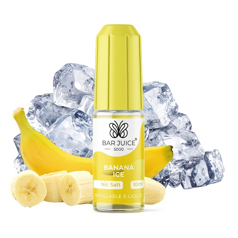 BAR JUICE 5000 Salt Banana ICE 20mg 10ml (Banán, Máta, Chladivá složka (ICE))