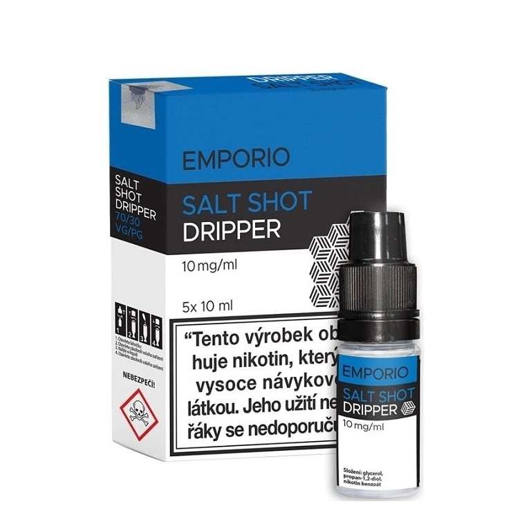 Emporio SALT SHOT Dripper 5x10ml 10mg (Salt nikotinový Booster)