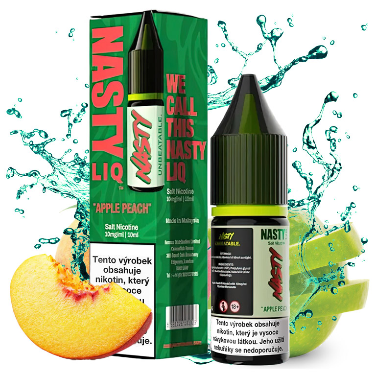 Nasty LIQ Salt - Apple Peach - 10ml - 10mg (Jablko s broskví)