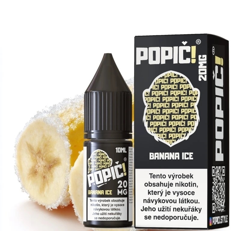 Popič! - Salt e-liquid - Banana ICE - 10ml - 20mg