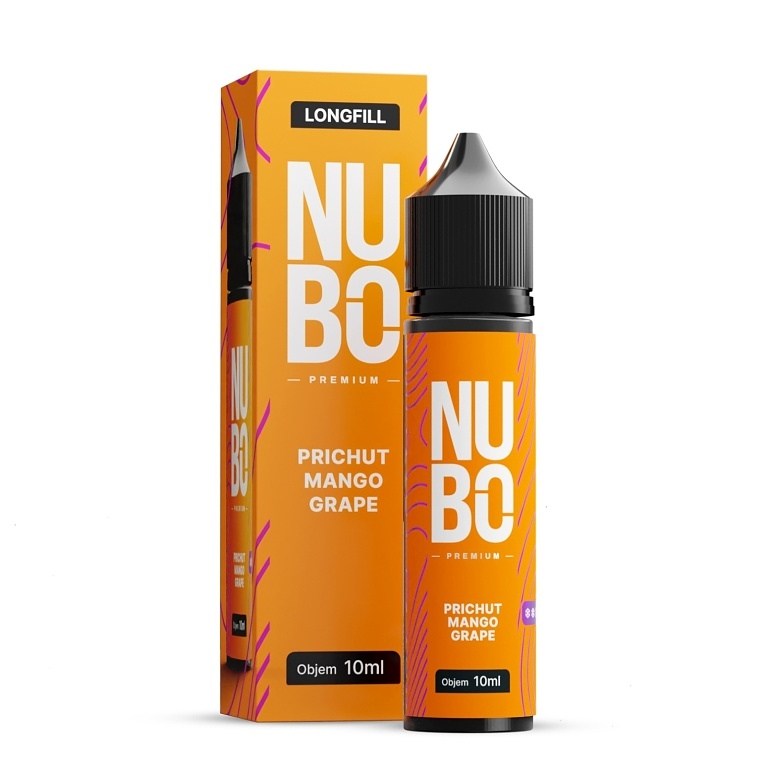 NUBO Premium Mango Grape S&V 10ml (Chladivé hroznové víno s mangem)