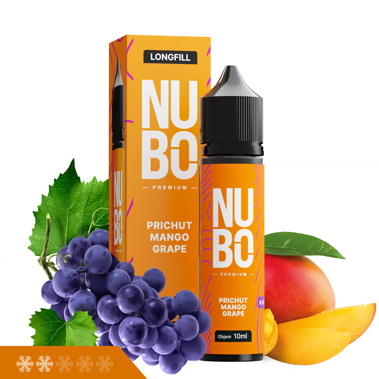 NUBO Premium Mango Grape S&V 10ml (Chladivé hroznové víno s mangem)