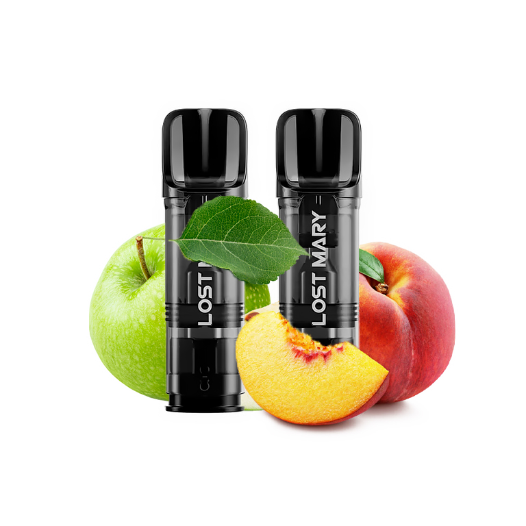LOST MARY GLAYCE Pod náplň Apple Peach 20mg 2x2ml (Jablko s broskví)