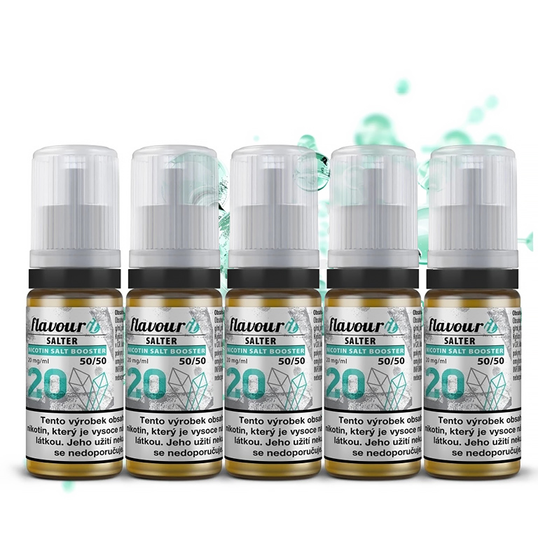 Flavourit SALTER - salt nikotinový booster - 50/50 - 5x10ml - 20mg