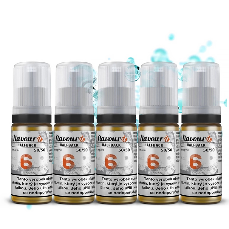 Flavourit HALFBACK - nikotinový booster - 50/50 - 5x10ml - 6mg
