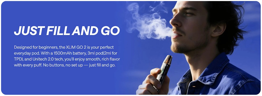 OXVA Xlim GO 2 Pod Kit 2ml (Metal Silver)