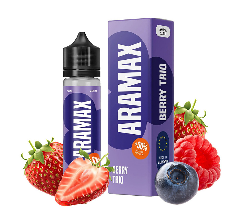 Aramax - S&V - Berry Trio - 10ml (Jahoda, malina, borůvka)