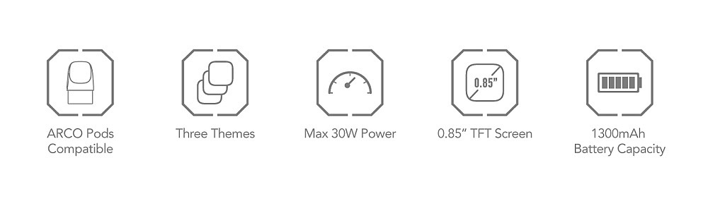 Smok ARCO DIGI Pro Pod Kit 1300mAh – Silver