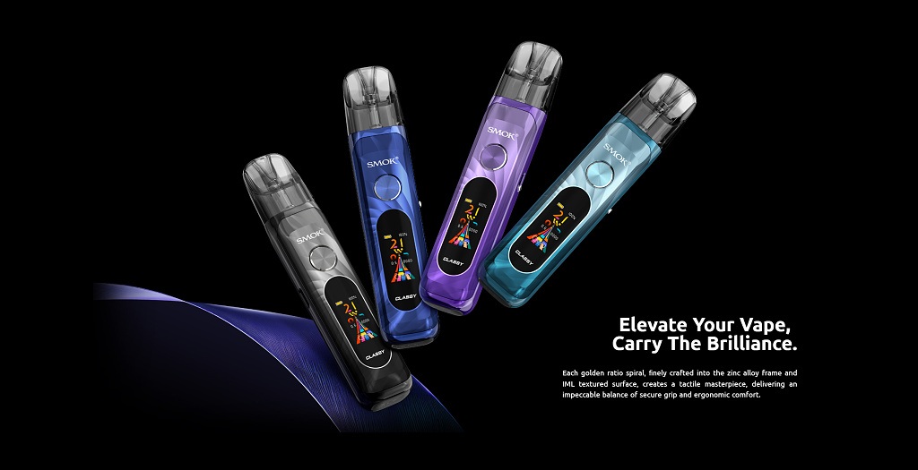 Smok NOVO CLASSY Pod Kit 1350mAh – Lustrous Gold