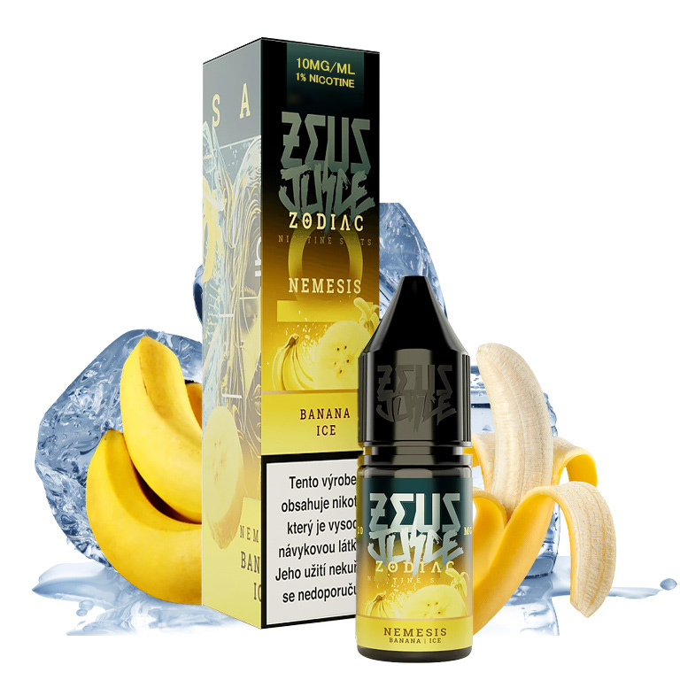 Zeus Juice Zodiac - Salt - Nemesis - 10mg (Banán, Chladivá složka (ICE))