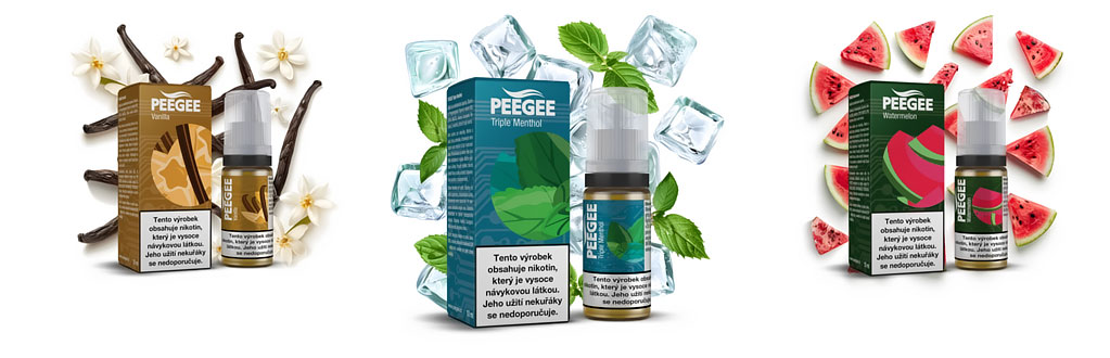 PEEGEE - Trojitý mentol - 12mg (E-liquid)