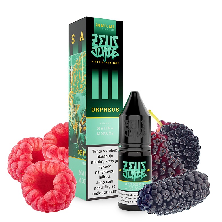 Zeus Juice Salt - E-liquid - Orpheus - 10ml - 20mg (Moruše s malinou)