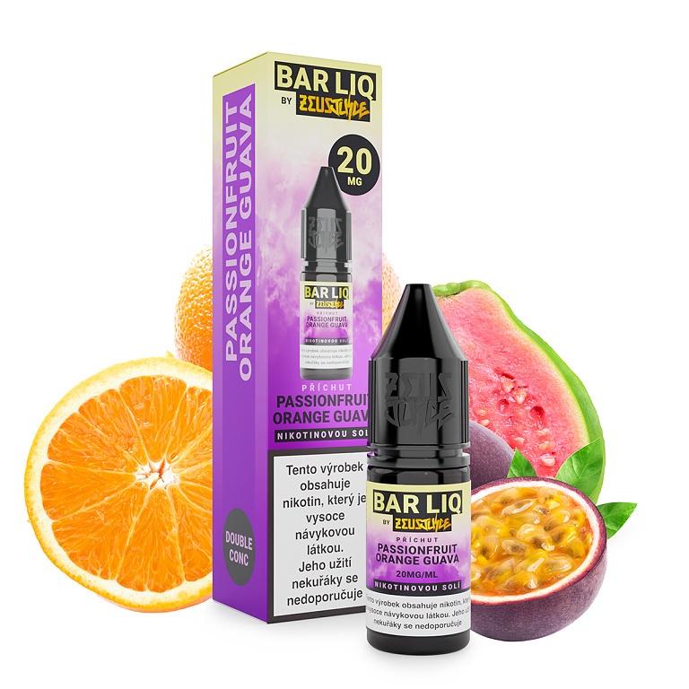 Zeus Juice BAR LIQ - Passionfruit Orange Guava - 20mg (Marakuja s pomerančem a Guavou)