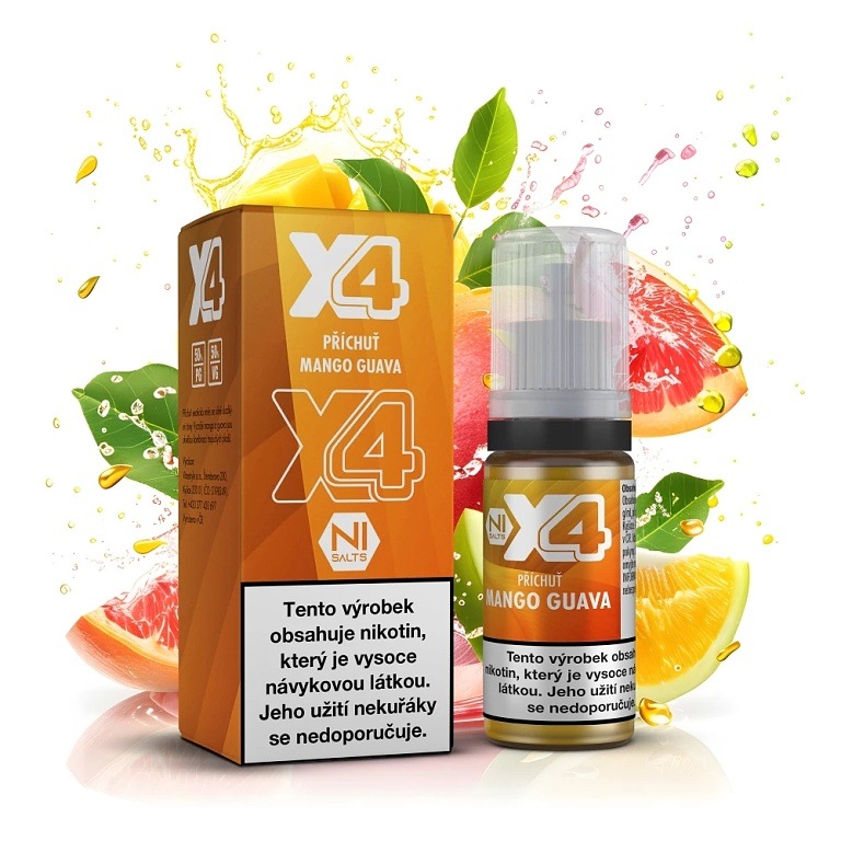 X4 Bar Juice Salt - E-liquid - Mango Guava - 20mg (Mango a guava)
