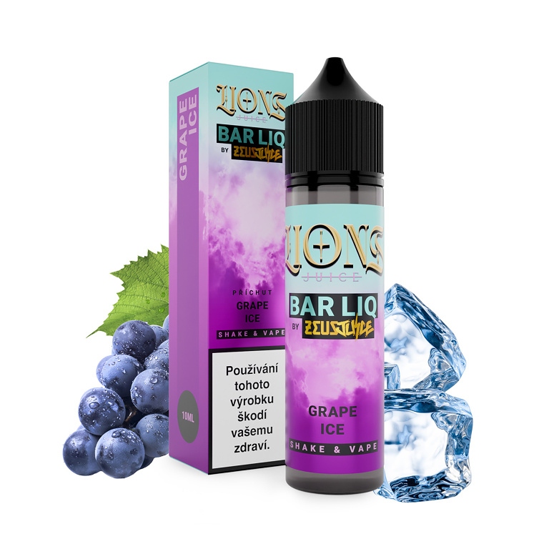 Lions Barliq S&V Grape ICE 10ml (Hroznové víno, Chladivá složka (ICE))