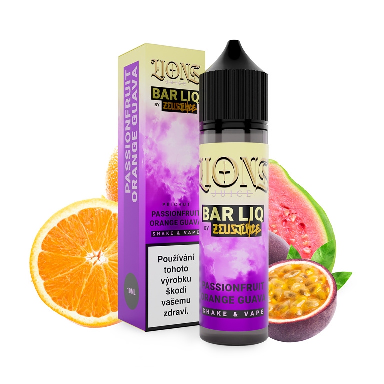 Lions Barliq S&V Passionfruit Orange Guava 10ml (Marakuja, Pomeranč, Guava)