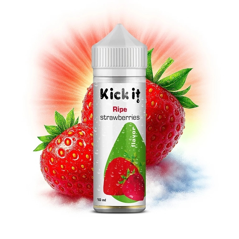 Kickit Ripe Strawberries 10ml (Jahoda)