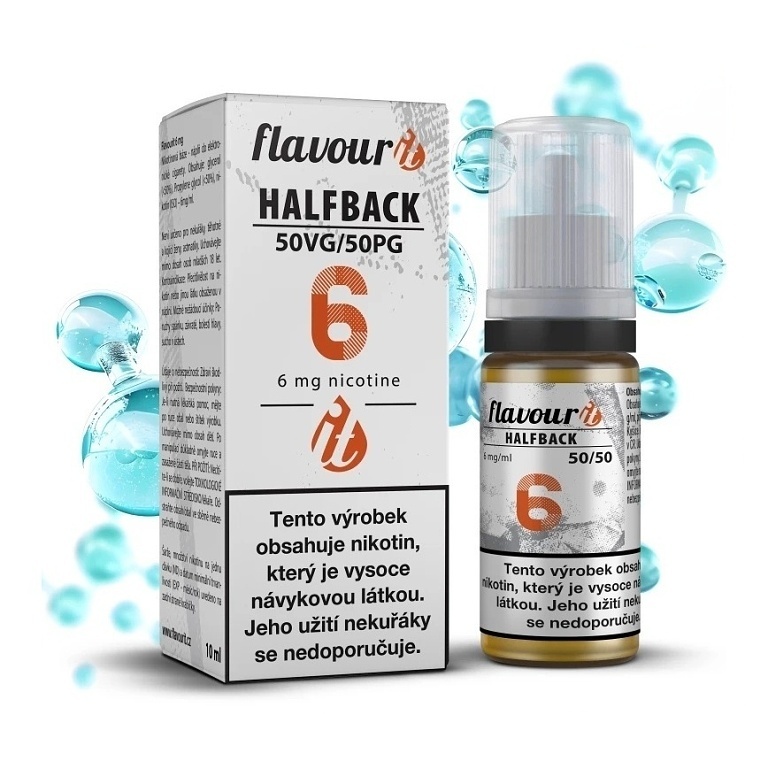 Flavourit HALFBACK - nikotinový booster - 50/50 - 10ml - 6mg