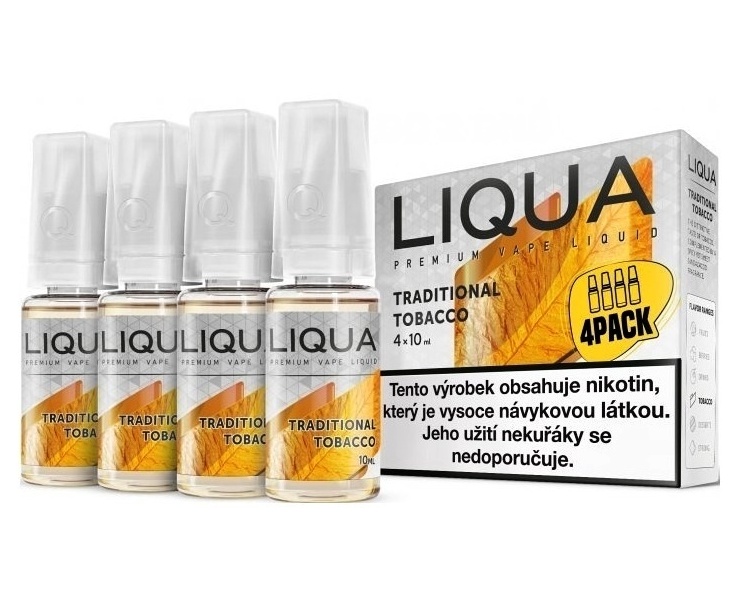 LIQUA Elements - Traditional Tobacco - 4x10ml - 3mg (Tradiční tabák)