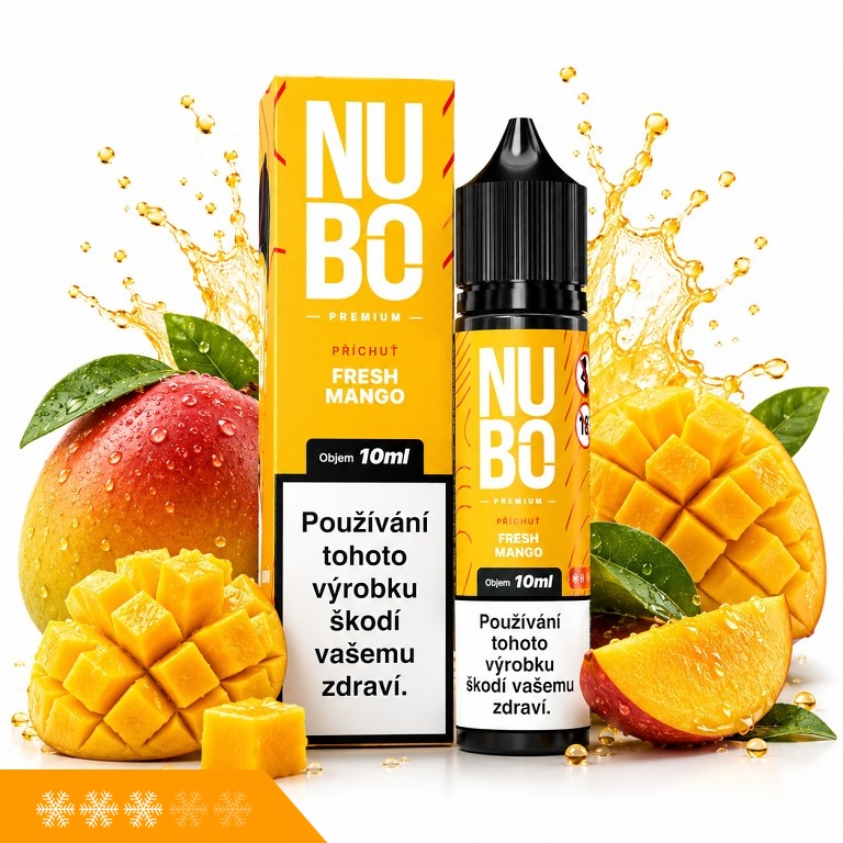 NUBO Premium Fresh Mango S&V 10ml (Mango, Chladivá složka (ICE))