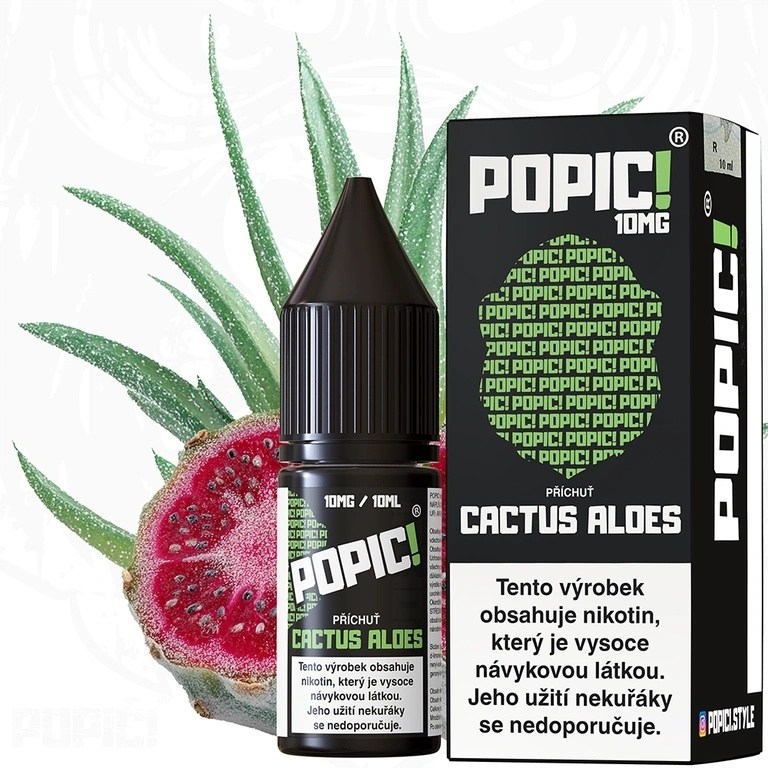 POPIC! Salt Cactus Aloes 10ml 10mg (Kaktus, Aloe)