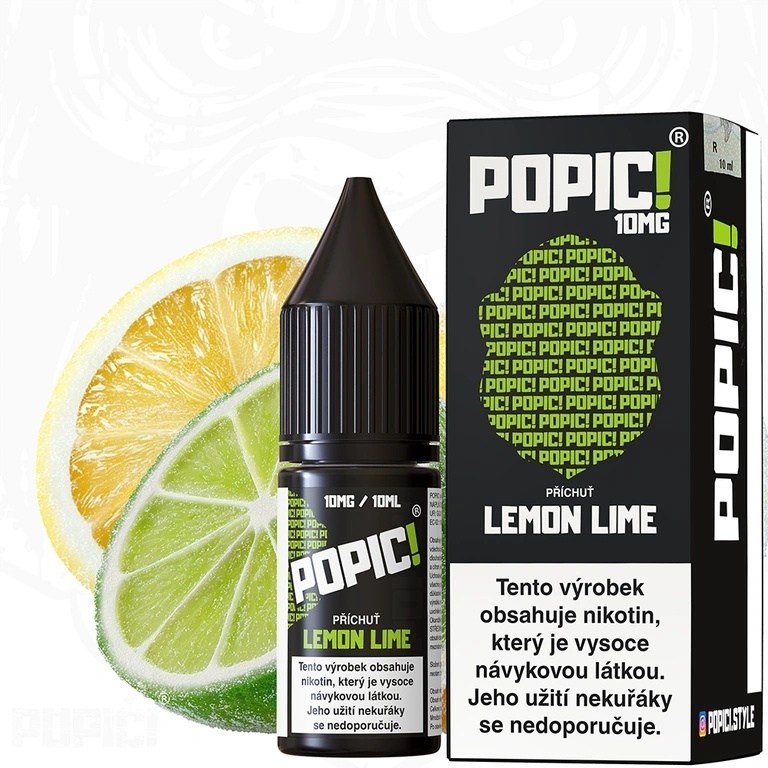 POPIC! Salt Lemon Lime 10ml 10mg (Citrón, Limetka)