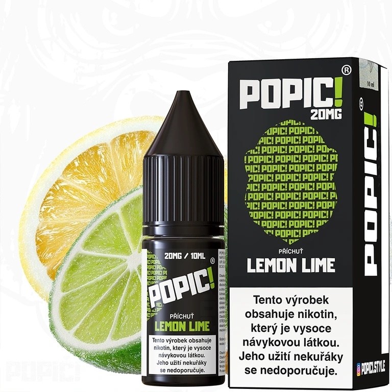 POPIC! Salt Lemon Lime 10ml 20mg (Citrón, Limetka)