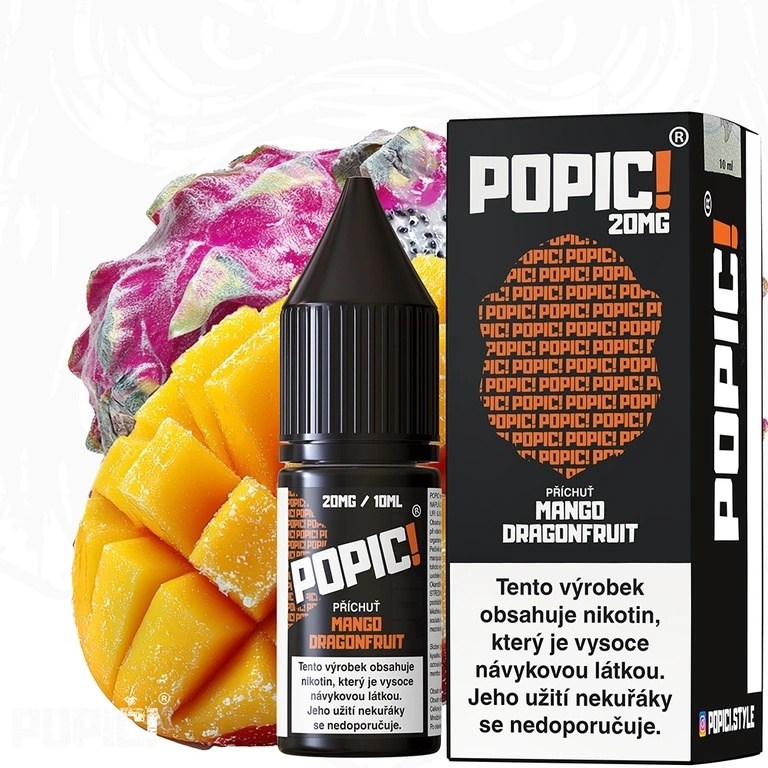 POPIC! Salt Mango Dragonfruit 10ml 20mg (Mango, Dračí ovoce)