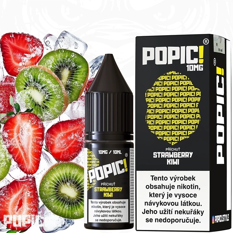 POPIC! Salt Strawberry Kiwi 10ml 10mg (Mango, Dračí ovoce)