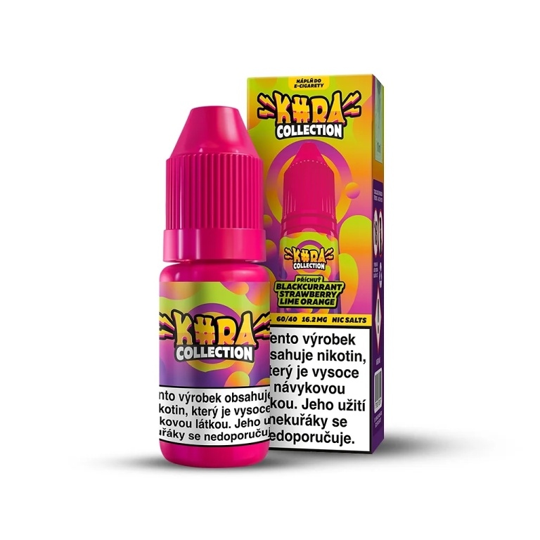 Kura Collection Blackcurrant Strawberry Lime Orange 10ml 16.2mg (Černý rybíz, Jahoda, Limetka, Pomeranč)